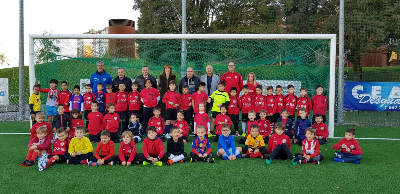 Marta Míguez na visita á SCD Milagrosa